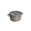 STAUB Cocotte Fonte Ronde 24 Cm Gris Graphite 3,8 L -Staub Cuisine staub cocotte fonte ronde 24 cm gris graphite 38 l