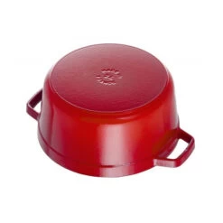 STAUB Cocotte Fonte Ronde 26 Cm Rouge Cerise 5,2 L -Staub Cuisine staub cocotte fonte ronde 26 cm rouge cerise 52 l 2