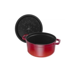 STAUB Cocotte Fonte Ronde 26 Cm Rouge Cerise 5,2 L -Staub Cuisine staub cocotte fonte ronde 26 cm rouge cerise 52 l 3