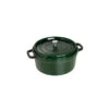 STAUB Cocotte Fonte Ronde 26 Cm Vert Basilic Majolique 5,2 L -Staub Cuisine staub cocotte fonte ronde 26 cm vert basilic majolique 52 l