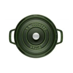 STAUB Cocotte Fonte Ronde 26 Cm Vert Basilic Majolique 5,2 L -Staub Cuisine staub cocotte fonte ronde 26 cm vert basilic majolique 52 l 2