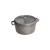 STAUB Cocotte Fonte Ronde 34 Cm Gris Graphite 12,6 L -Staub Cuisine staub cocotte fonte ronde 34 cm gris graphite 126 l