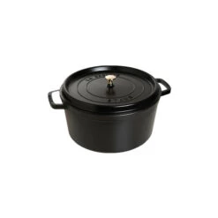 STAUB Cocotte Fonte Ronde 34 Cm Noir Mat 12,6 L