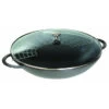 Wok En Fonte 37 Cm Gris Staub -Staub Cuisine wok en fonte 37 cm gris staub