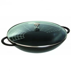 Wok En Fonte 37 Cm Noir Staub